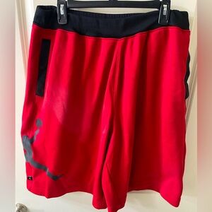 Red Jordan basketball shorts 2XL